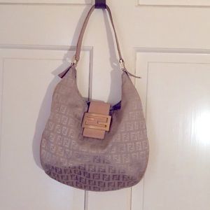 Small FENDI Monogram Bag with Drawstring Dust Bag